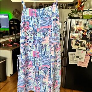 Lilly Pulitzer Tropical Print romper size 4(women's)